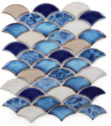 Mosaic Handmade Porcelain Tile - Blue