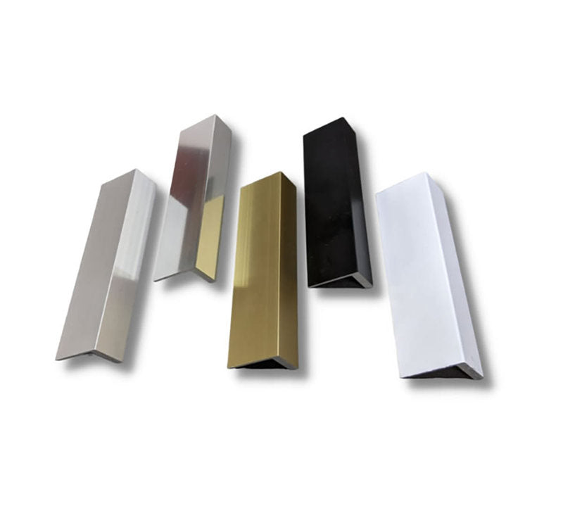 Straight Edge Aluminum Tile Edge Trim - White Aluminum