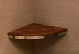 Invisia Bamboo Corner Shower Seat Oil Rubbed Bronze