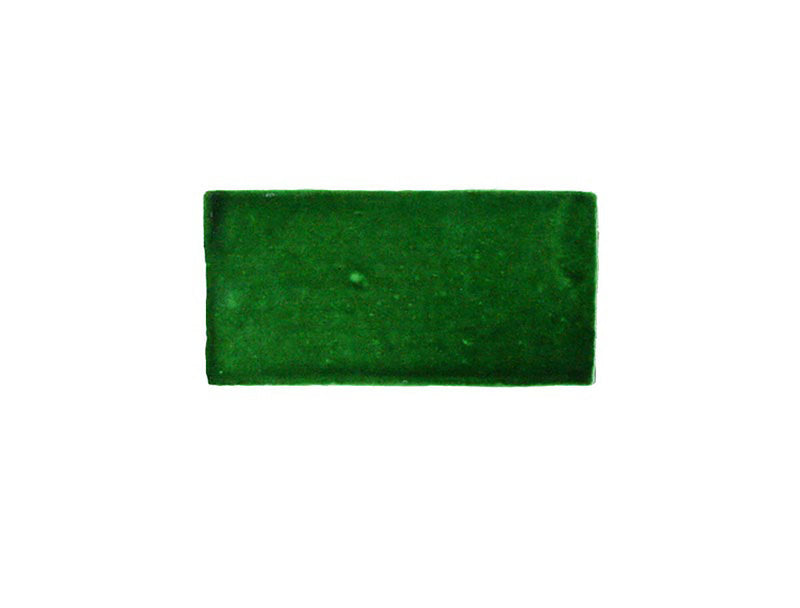 Kaleidoscope Handmade Ceramic Tile 3x6 - Emerald