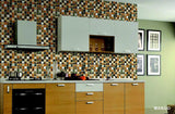 Mosaic Porcelain Tile 1 5 x 1 5 Pebble Series - Red Fire