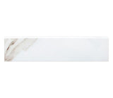 Porcelain Trims Calacatta Look Bullnose 3 x 12 - White Lux