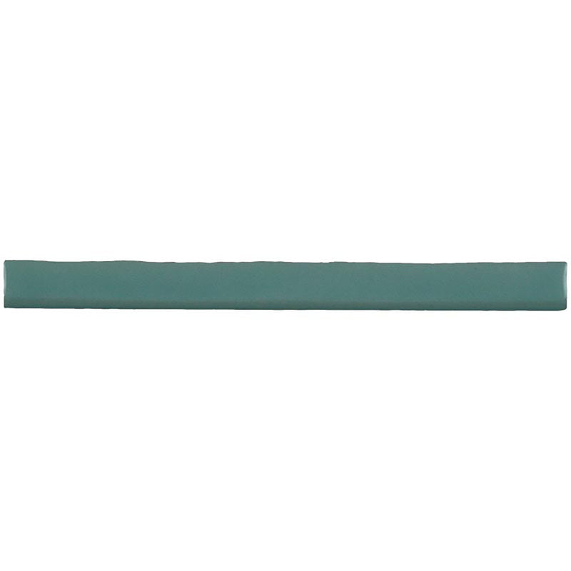 Kaleidoscope Handmade Ceramic Tile Bullnose 1x12 - Aqua