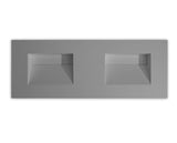 Quare Design Cosmopolitan Countertop Double Sink 60 x 22