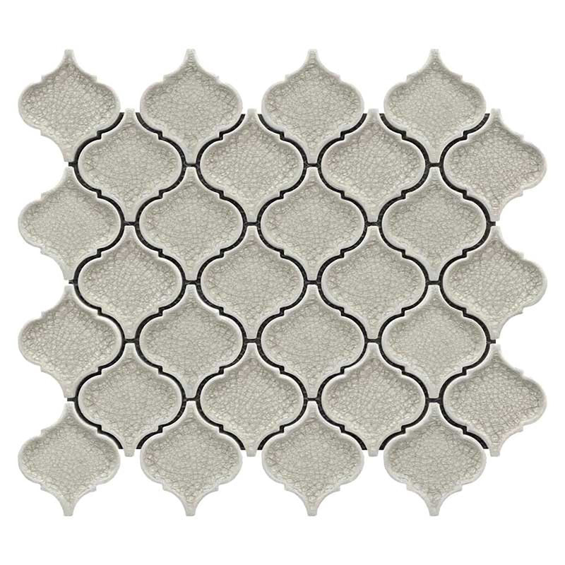 Crackle Glass Porcelain and Glass Arabesque - Burano Lace