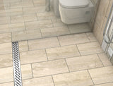 Quartz Linear Shower Drain Brushed Stainless - Hawaii 55