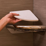 Invisia 2-in-1 Corner Shelf with Integrated Grab Bar