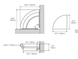 Invisia 2-in-1 Corner Shelf with Integrated Grab Bar