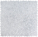 Marble Pebbles Mosaics Heart Shape - Carrara White