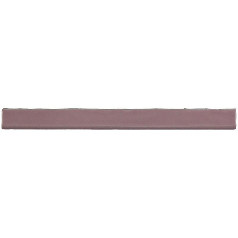 Kaleidoscope Handmade Ceramic Tile Bullnose 1x12 - Pink