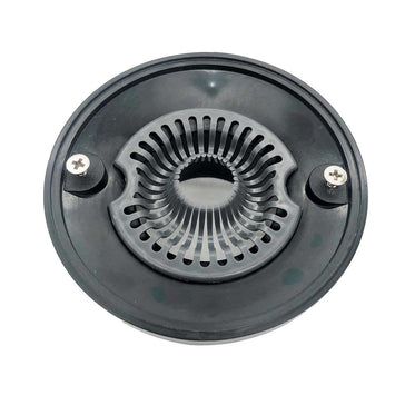 Universal hair trap installed below shower drain cover