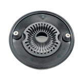 Universal hair trap installed below shower drain cover