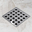Ebbe Square Shower Drain Grates  Polished Chrome PVD