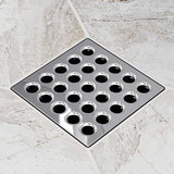Ebbe Square Shower Drain Grates  Polished Chrome PVD