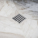 Ebbe Square Shower Drain Grates  Polished Nickel PVD