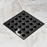 Ebbe Square Shower Drain Grates  Black Chrome PVD