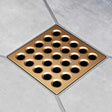 Ebbe Square Shower Drain Grates  Brushed Bronze PVD