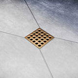 Ebbe Square Shower Drain Grates  Polished Nickel PVD