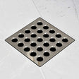 Ebbe Square Shower Drain Grates  Polished Nickel PVD