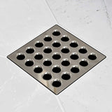 Ebbe Square Shower Drain Grates  Polished Nickel PVD