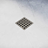 Ebbe Square Shower Drain Grates  Polished Nickel PVD