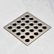 Ebbe Square Shower Drain Grates  Satin Nickel PVD