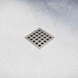Ebbe Square Shower Drain Grates  Black Chrome PVD