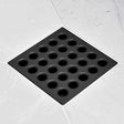 Ebbe Square Shower Drain Grates Matte Black PVD