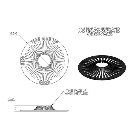 How to install Ebbe E103 shower Drain hair trap