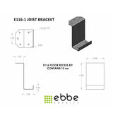 Ebbe Subfloor Recess Kit - E116