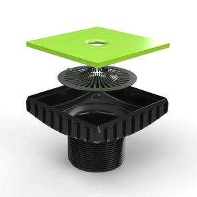 Ebbe Drain Square Shower Drain Body Riser