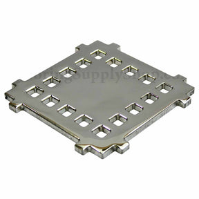 Cinema pattern stainless steel Ebbe shower drain grate Polished Chrome