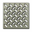 Ebbe Drains Unique Square Shower Drain Grate - Diamond