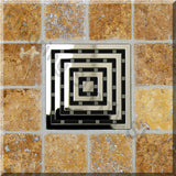 Ebbe Unique Square Shower Drain Grate Frames