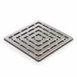 Ebbe Drains Unique Square Shower Drain Grate - Frames Brushed Nickel