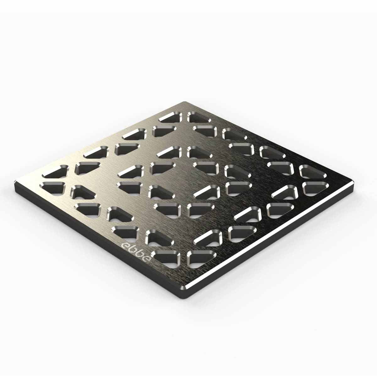 Ebbe Drains Unique Square Shower Drain Grate - Lattice