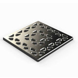 Ebbe Drains Unique Square Shower Drain Grate - Lattice