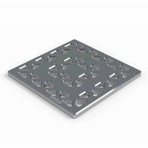 Ebbe Unique Lattice square shower drain grate with optional E4400 drain body