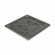 Ebbe Drains Unique Square Shower Drain Grate - Navajo Brushed Nickel
