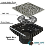 Ebbe Unique Square Shower Drain Grate Navajo