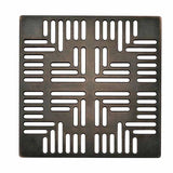 Ebbe Drains Unique Square Shower Drain Grate - Navajo Oil Rubbed Bronze