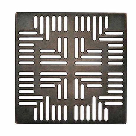 Ebbe Drains Unique Square Shower Drain Grate - Navajo Oil Rubbed Bronze