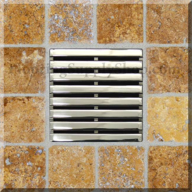 Ebbe Unique Square Shower Drain Grate Parallel