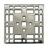 Ebbe Drains Unique Square Shower Drain Grate - Prairie
