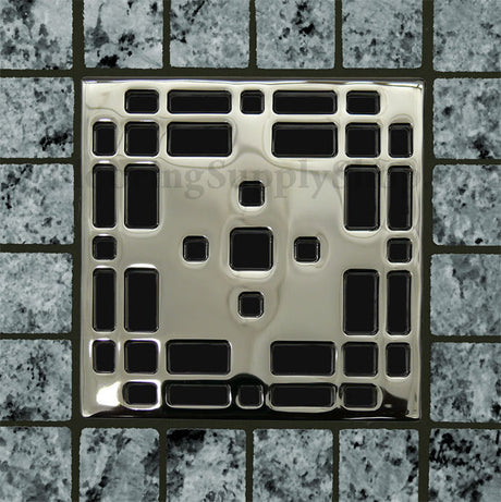 Ebbe Unique Square Shower Drain Grate Prairie