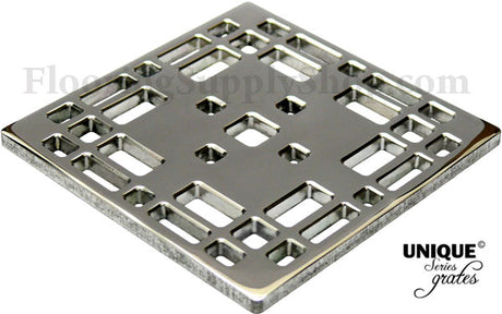 Ebbe Unique Square Shower Drain Grate Prairie