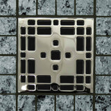 Ebbe Drains Unique Square Shower Drain Grate - Prairie