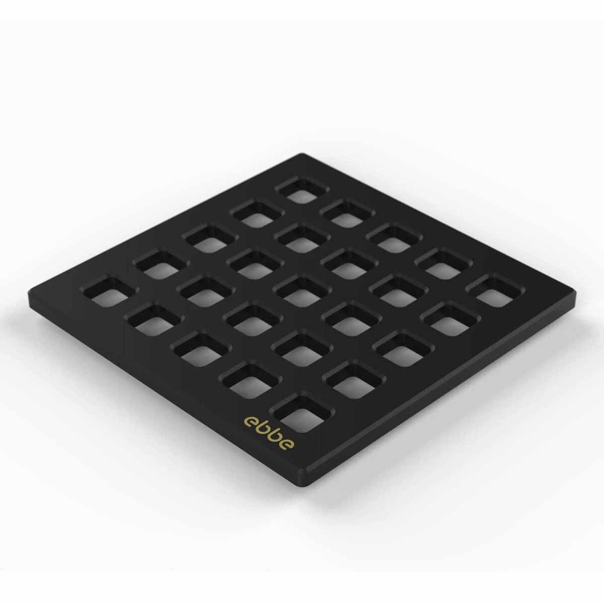 Ebbe Drains Unique Square Shower Drain Grate - Quadra