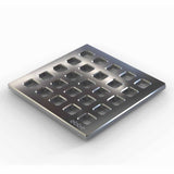Ebbe Drains Unique Square Shower Drain Grate - Quadra