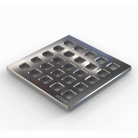 Ebbe Drains Unique Square Shower Drain Grate - Quadra